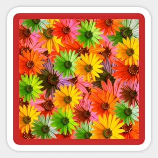 colorful flowers Sticker